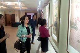 广东社科联领导参观“《古彩佛因》历代佛画艺术（高仿）精品展”
